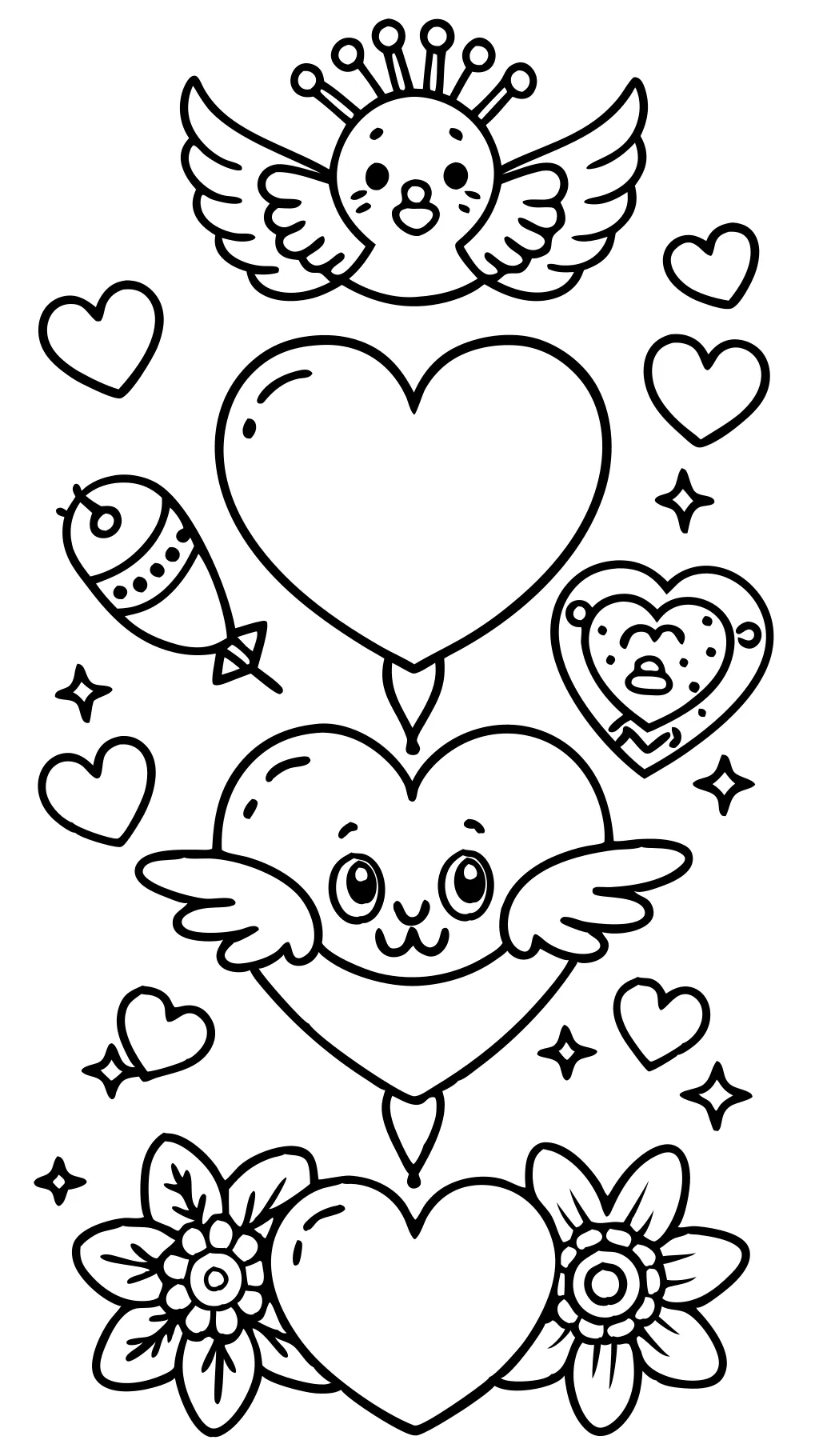 coloring pages valentine